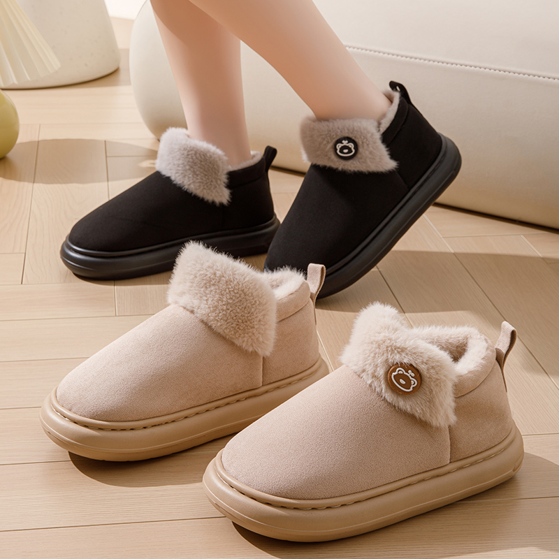 包跟厚底棉拖鞋女士秋冬季保暖2025新款外穿舒适保暖棉拖鞋男