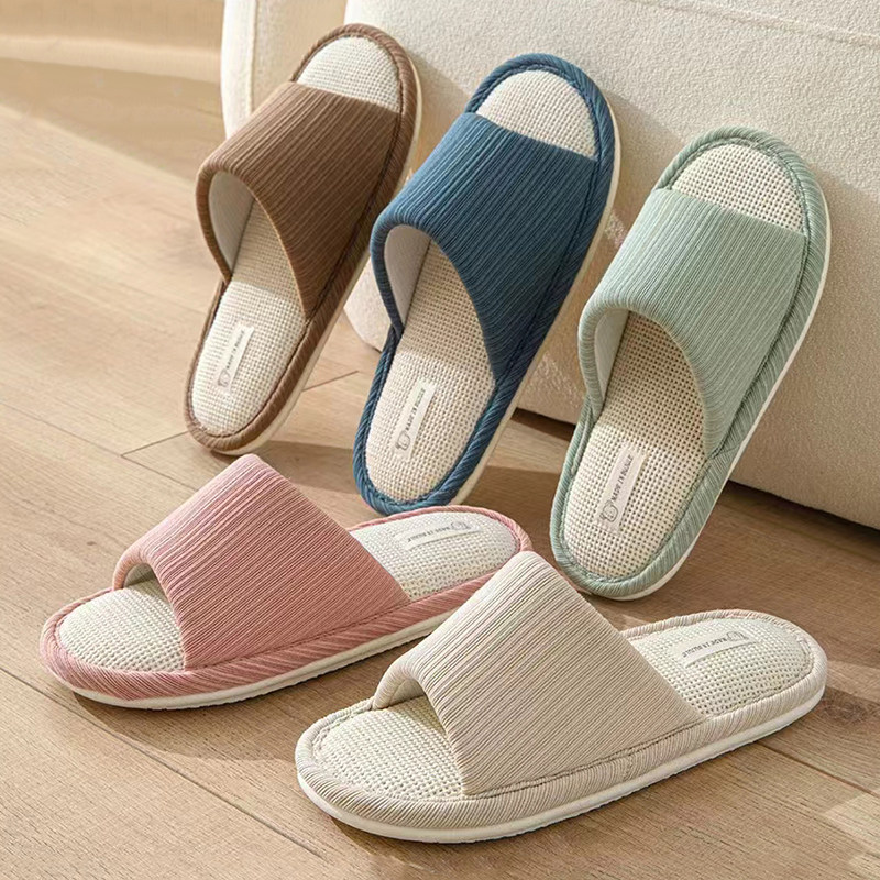 大码亚麻拖鞋男士室内家居棉麻防滑地板拖静音家用四季拖鞋女夏天,居家布艺,居家亚麻拖鞋,淘宝优惠券,粉丝福利购,淘宝优惠卷