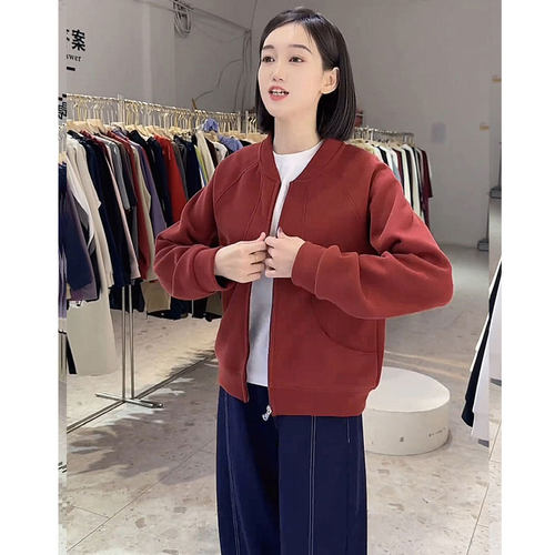 常规款夹克衫针织棉时尚卫衣