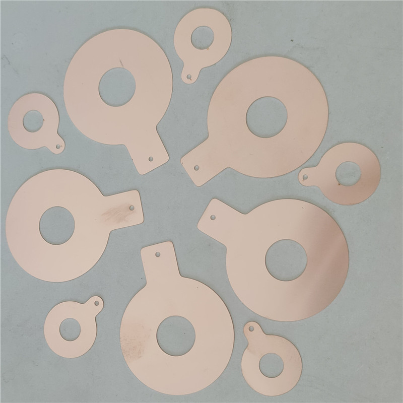 15K20K超声波换能器磷铜电极片50*17 60*30 65*30激光切割可定制