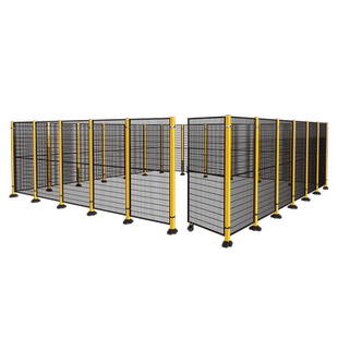 无缝车间仓库隔离网子工厂设备安全机器人铁丝护栏围栏栅钢丝隔断