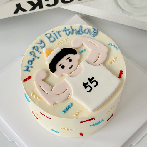 糖堡森林网红生日帽肌肉健身男翻糖切模蛋糕装饰烘焙模具塑料压模