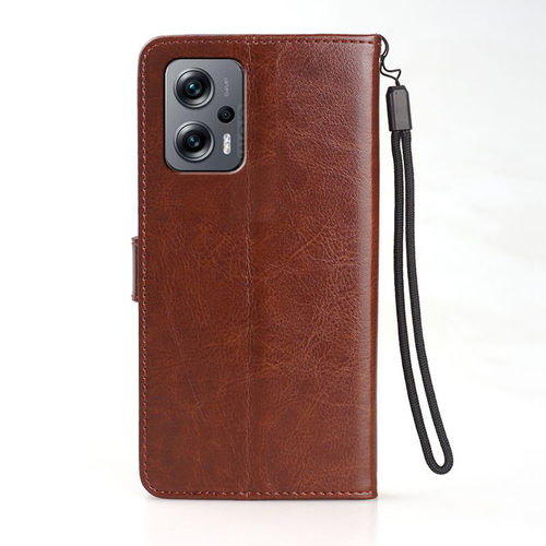 适用 小米23054RA19C手机壳6.60英寸红米NOTE12TPRO外壳翻盖保护套皮夹REDMI防摔插卡磁扣男士软壳潮女新款膜
