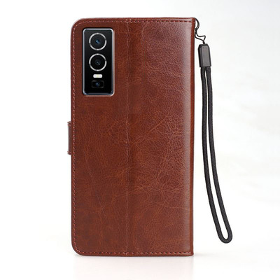 适用vivoV2124手机壳翻盖vivoY76保护套6.58英寸vivo Y76 5G外壳皮夹Ⅴivo丫76钱包款vivi潮女viuo全包viv0插