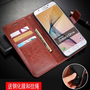 适用 三星ON72016版手机壳Galaxy SM-G6100保护套J7prime翻盖式皮套6100全包5.5寸男女款ON76潮ON7 2016皮夹