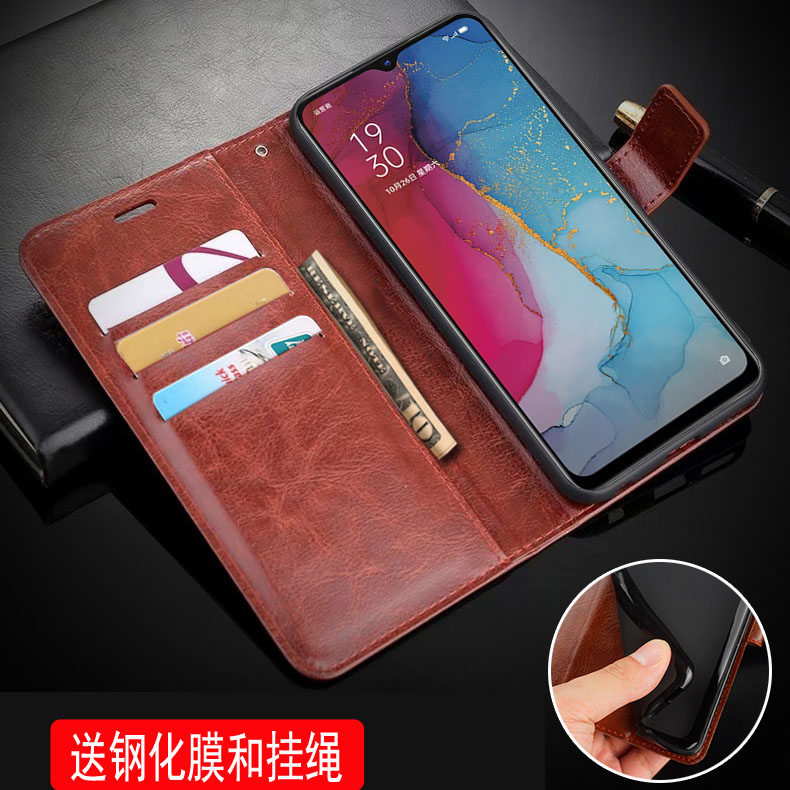 适用oppoPDCMOO手机壳6.4英寸oppoPDCM00保护套皮夹RENO3 5G外壳翻盖式oppoppoPDCT00左右开opoorneo3全包opp