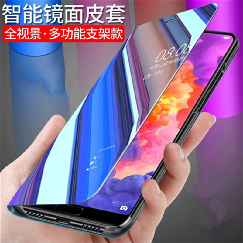 适用三星galaxy S9手机壳sm一G9600皮夹5.8寸G9608外壳G9608/DS保护套翻盖sm-G9600镜面g96oo皮套潮女简约