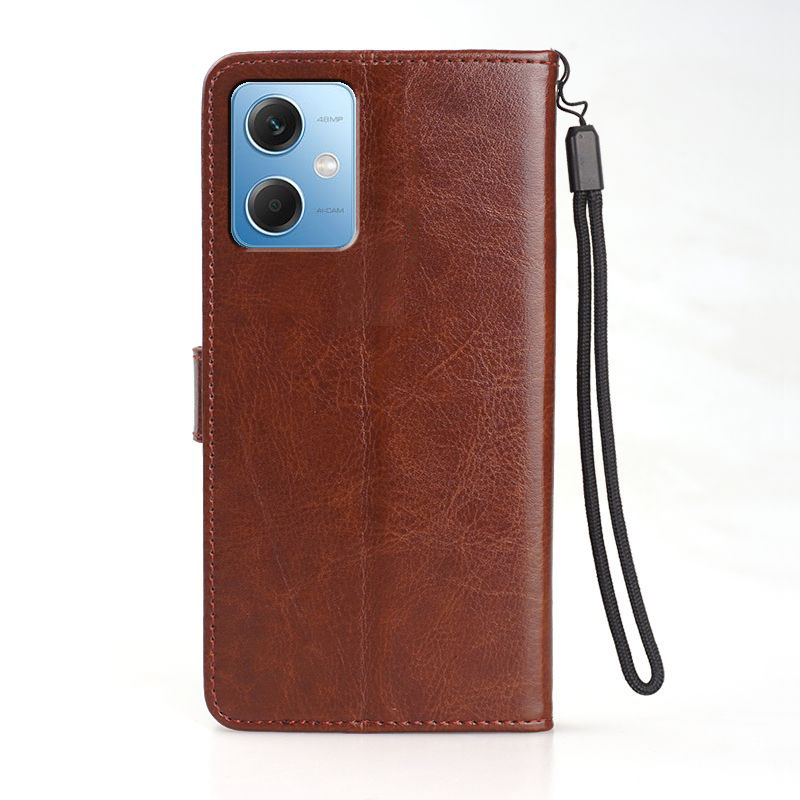 适用 小米22101317C手机壳皮夹红米NOTE12RPRO外壳6.67英寸保护套翻盖红米NOTO12RPRO膜新款钱包款软壳男士插