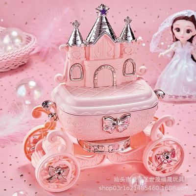 小贝萝莉新品1688-051儿童彩妆梳妆台仿真女孩南瓜车过家家玩具