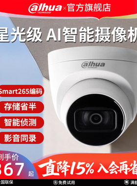 400万星光级夜视周界警戒监控半球DH-IPC-HDW4443DT-A