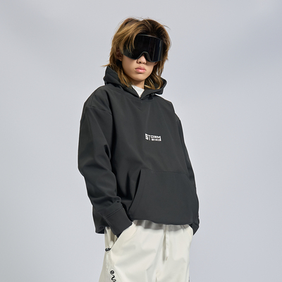 2025新款帽衫男滑雪服户外机能风透气加绒防风雪地单板保暖卫衣女