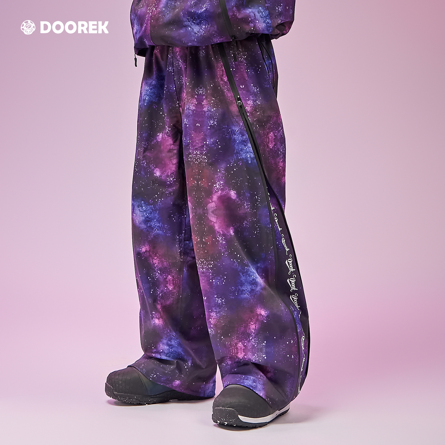 DOOREK25新款3L硬壳滑雪裤防风防水全压胶男女滑雪裤宽松版型