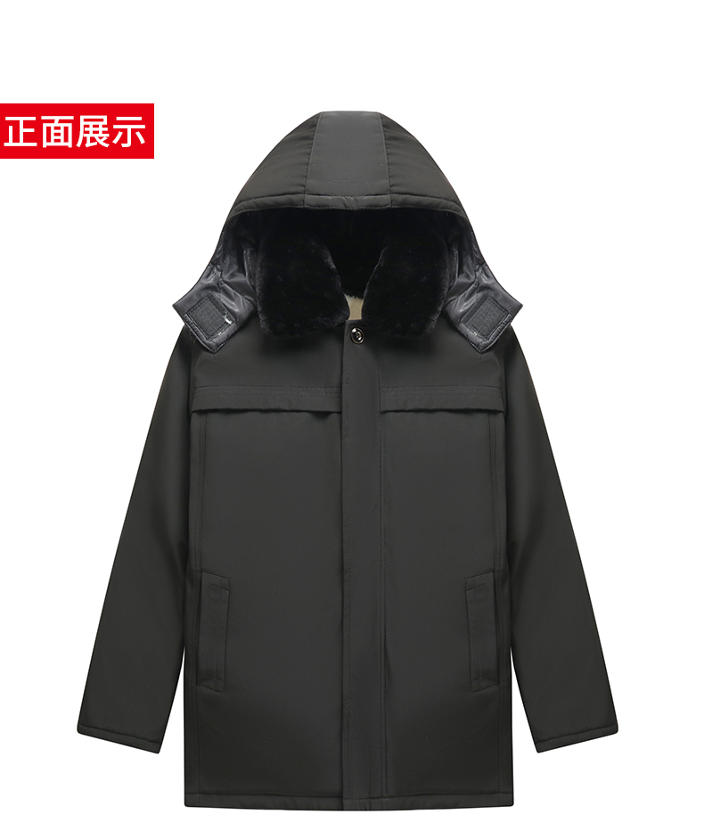 冬季中老年羊皮袄加厚棉衣尼克服