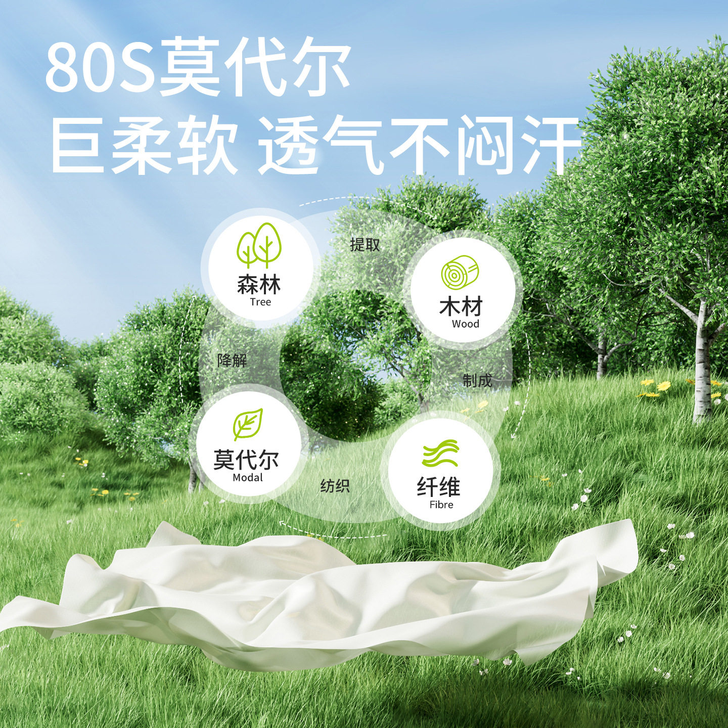 莫代尔儿童内衣发育期小