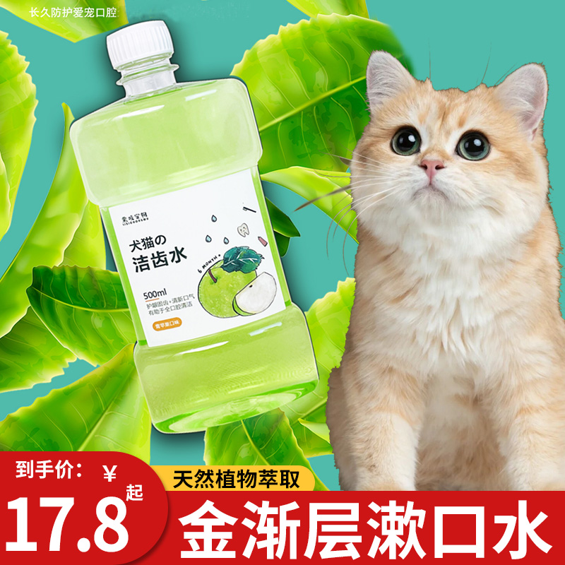 金渐层专用猫咪漱口水洁齿水宠物口腔清洁猫猫嘴巴口臭清新口气 宠物/宠物食品及用品 猫口腔清洁 原图主图