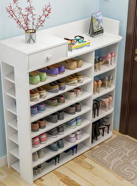 Shoe rack cabinet Storage box dust-proof Multi-layer wood
