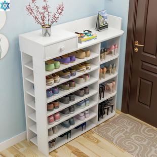 Shoe rack cabinet Storage box dust-proof Multi-layer wood