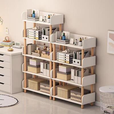 Simple bookshelf storag floor household multi-shelf bookcase