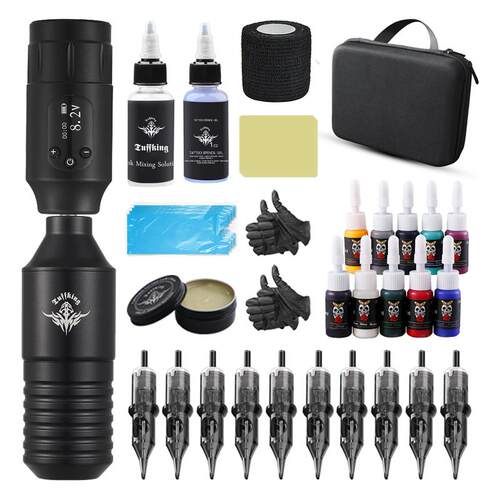 Professional Rotary Tattoo Machine Set Wireless Tattoo Machi