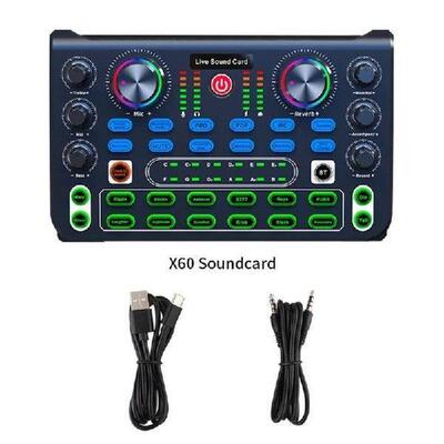 Audio Mixer Podcast Sound Board Live Sound Card For Live