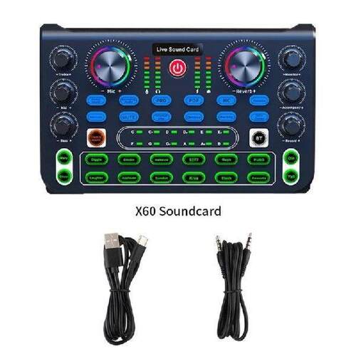 Audio Mixer Podcast Sound Board Live Sound Card For Live