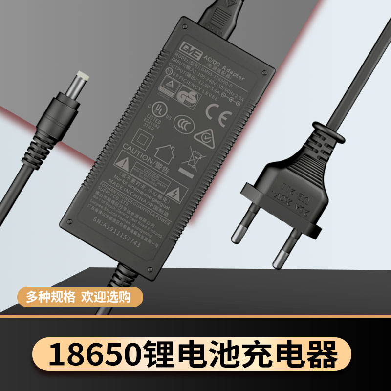 欧规 锂电池组 专用充电器 8.4 12.6 16.8 21 25.2 29.4V  2 3 5A