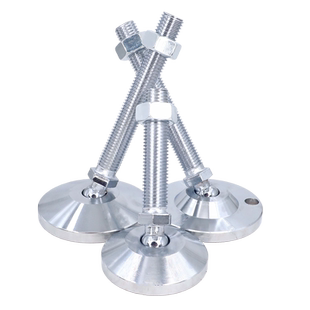 实心重型镀铬万向调节地脚螺丝机械脚杯m12m16m20调整支撑脚