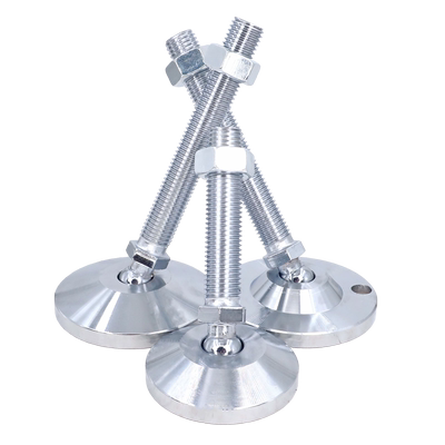 实心镀铬万向重型脚杯