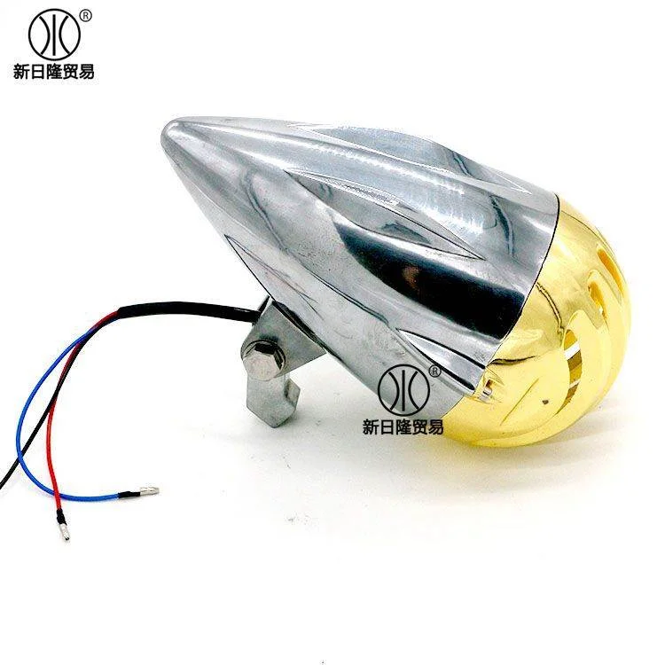 摩托车复古大灯适用于 经典车头灯格栅前大灯