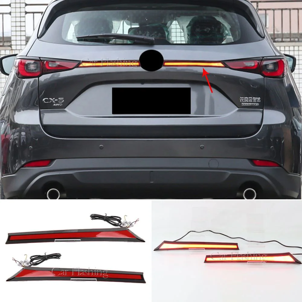 适用于马自达17-23款CX-5贯穿灯CX5防追尾灯刹车流水转向灯