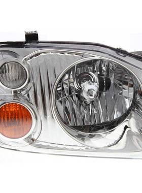 适用于 Nissan Frontier 黑色大灯前灯一对套装 LH & RH 2001-200