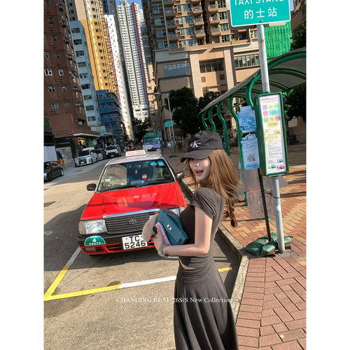 蕾丝拼接半身裙两件套