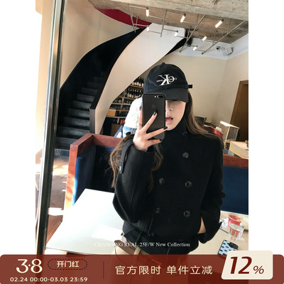 CHANGINGREAL黑色韩系保暖外套