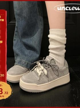 「稳叔」姜饼屋～运动休闲鞋女2025春季新款厚底小白鞋百搭板鞋女