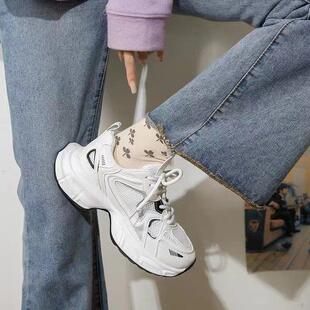 老爹鞋女款2025新款春夏女鞋子爆款百搭厚底小白鞋增高休闲运动鞋