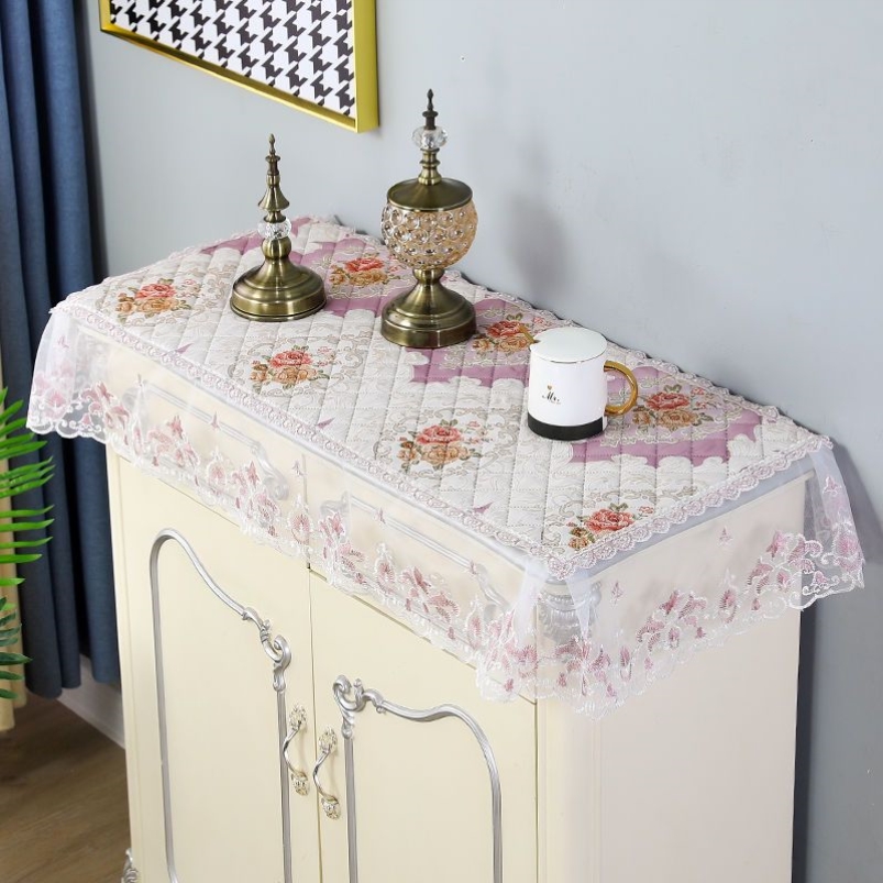 鞋柜布罩防尘长条床头柜盖布美甲柜五斗柜盖巾小桌布防滑万能盖巾