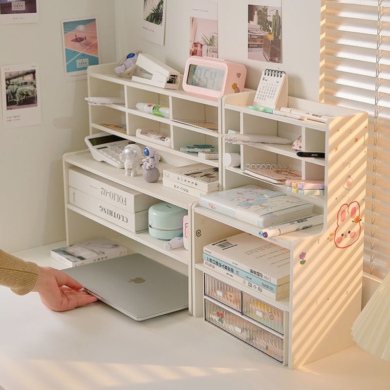 桌面收纳架多层置物架书桌化妆品办公室学生宿舍杂物桌上收纳台面