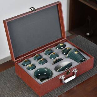 高档御青茶套瓷家用CJTZ 碗茶 621陶瓷功夫茶具具泡茶会客中式 盖装