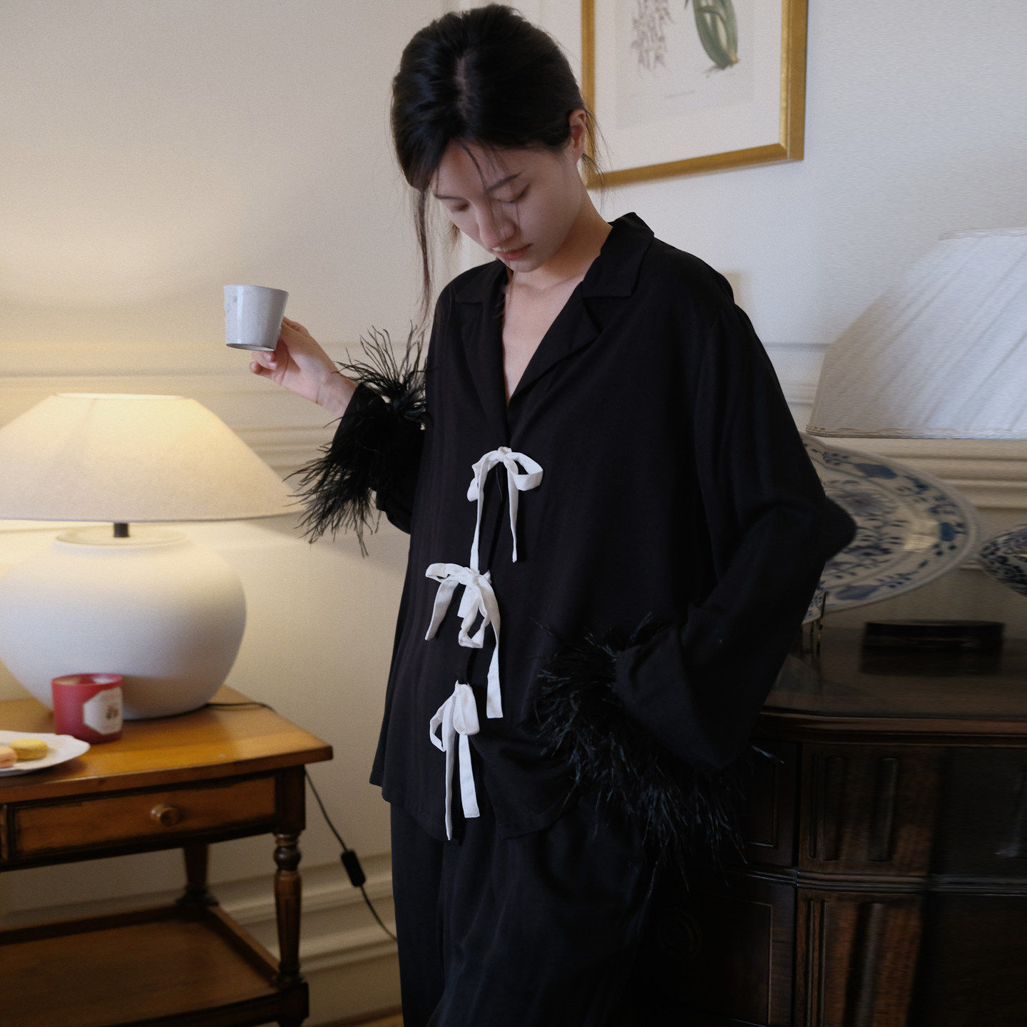 法式2026正流行纯棉睡衣女款高级感轻奢风时尚洋气家居服女可外穿