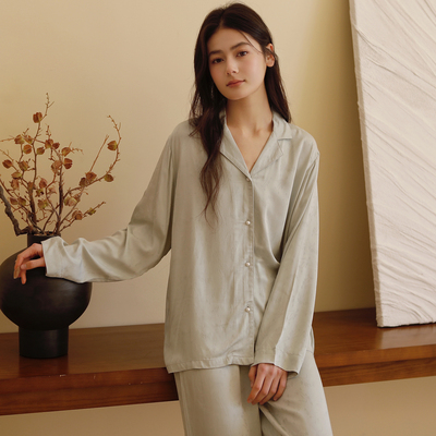 贡缎高级感睡衣套装休闲家居服