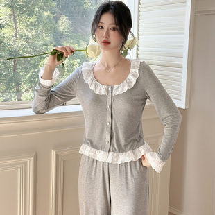 2026年新款莫代尔睡衣女长袖长裤女款家居服套装女士高级感可外穿