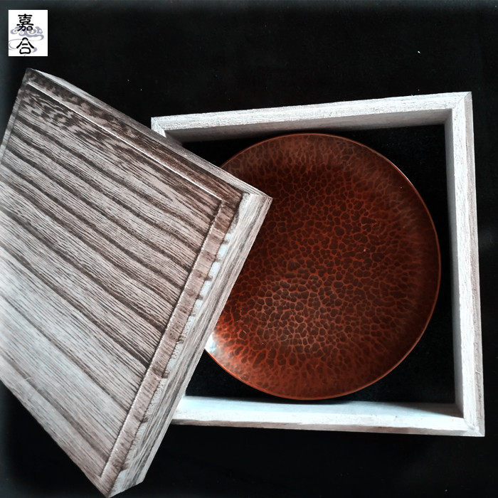 日本纯铜杯垫纯手工铜盘紫铜收纳盘茶壶垫铜壶承日式茶杯托醒草盘|ruв категории посуда, чайный сервиз, блюдце - от Buy2taobao.com для оказания профессиональной услуги покупки агента Taobao