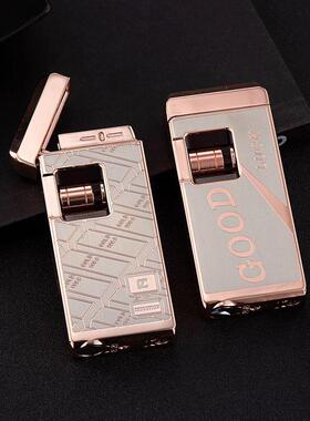 CL1802超薄窄版红火创意前滚点火防风电子感应充气打火机