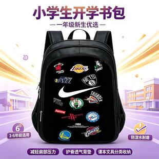 小学一年级科比书包男篮球双肩背包黑曼巴湖人詹姆斯24号潮流夜光