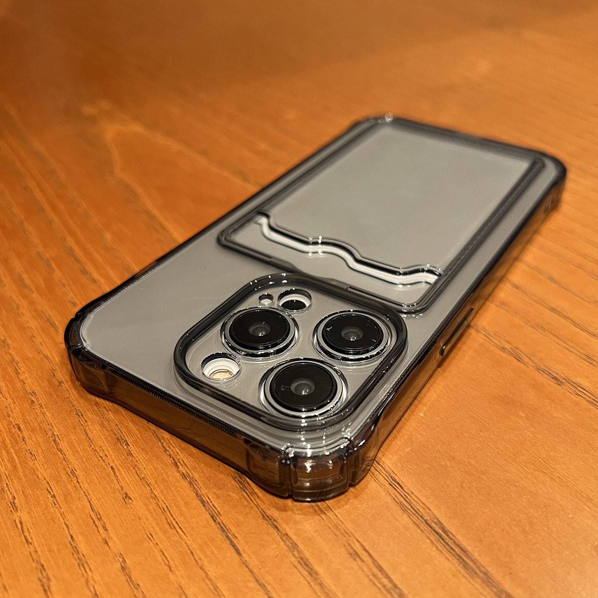 透黑灰苹 果16pro防摔16e卡包适用iPhone14/15promax全包13mini手机壳11放照片12PRO可插卡XR矽胶XS/SE3透明8