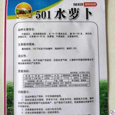 【原装高产】水萝卜种子红皮白肉萝卜种籽早熟脆甜四季播蔬菜种子