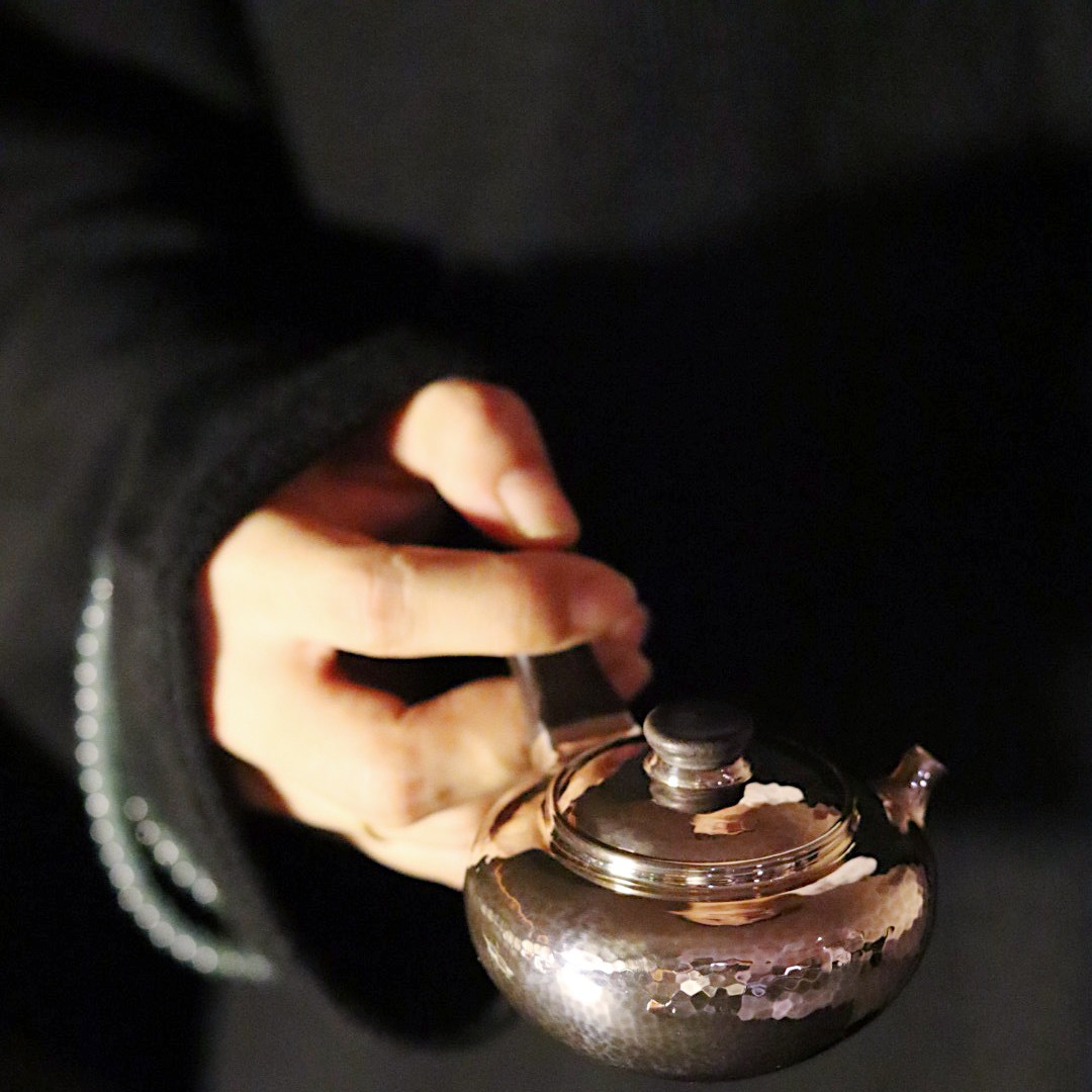 喝茶小侧把银壶110cc纯手工