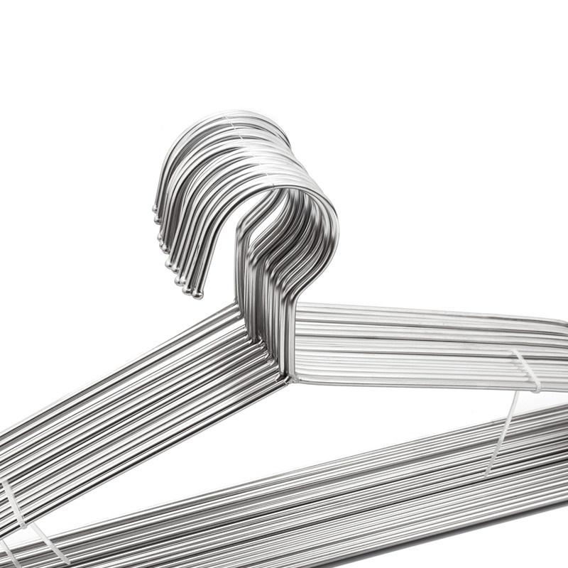 304不锈钢衣架家用成人加粗的凉晾衣撑架子铁晒衣服撑子挂钩衣挂