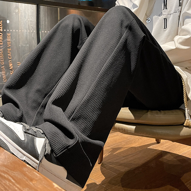 pinksktbs百搭时尚个性2024新品oleot潮流大码直筒复古拖地裤