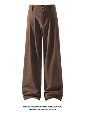 NICE LOOSE潮流新品青少年个性休闲裤时尚新款美式廓形直筒西裤子